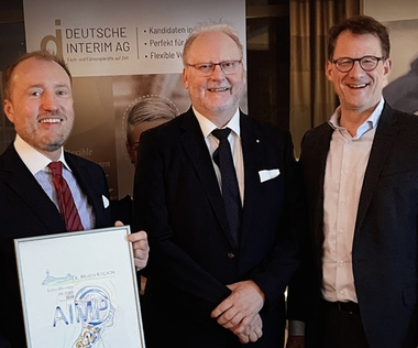 Dr. Martin Kochon, Bodo Blanke und Tilo Ferrari beim AIMP-Jahresforum.