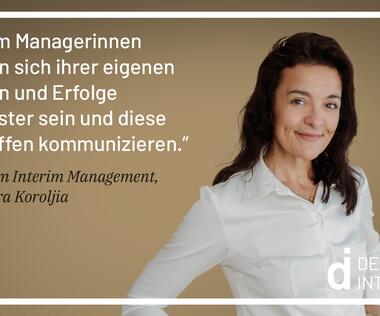 Alexandra Korolija is committed to women in interim management.