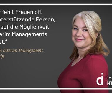 Experienced interim manager Judith Geiss also acts as a mentor.