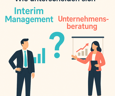 Symbolbild für die Frage "Wie unterscheiden sich Interim Management und Unternehmensberatung?"