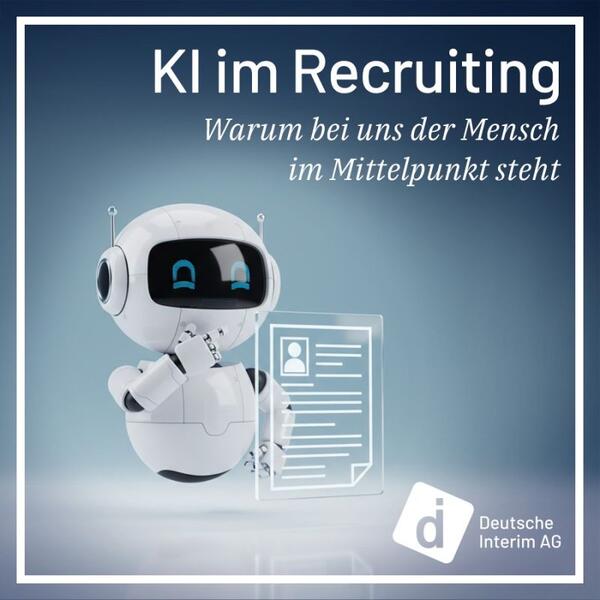 KI im Recruiting: Das Bild zeigt einen Roboter, der einen Lebenslauf liest.