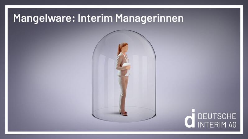 The graphic makes it clear: female interim managers are in short supply