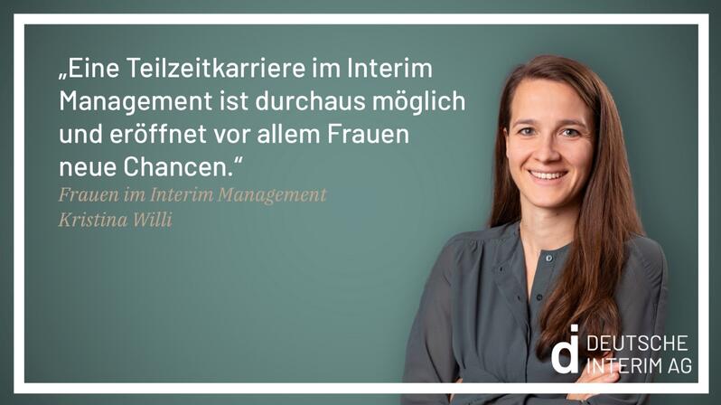 Kristina Willi sees many opportunities for young female interim managers.