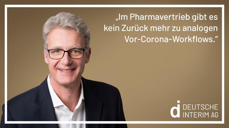 The picture shows the interim manager specializing in pharmaceutical marketing.
