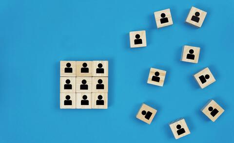 A symbolic image for HR master data maintenance.