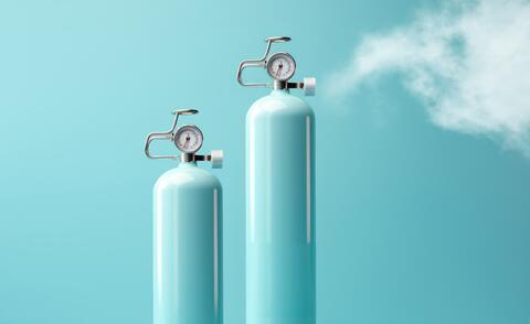 Symbolic image for increased earnings at a medical gases company