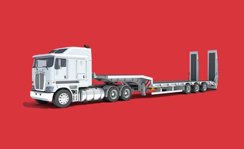 Symbolic image for the restructuring of a manufacturer of specialized large vehicles