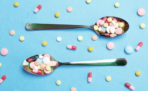 A symbolic image for the marketing of a pharmaceutical A symbolic image for customer marketing in a pharmaceutical company. company.