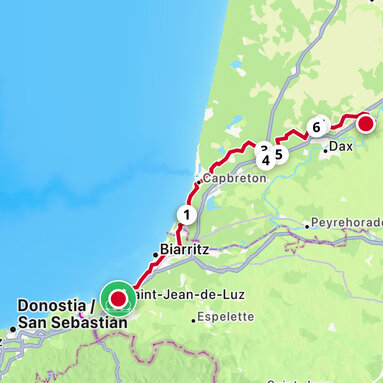 Meine Tour heute. 