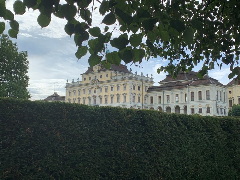 Blick aufs Schloss in Ludwigsburg